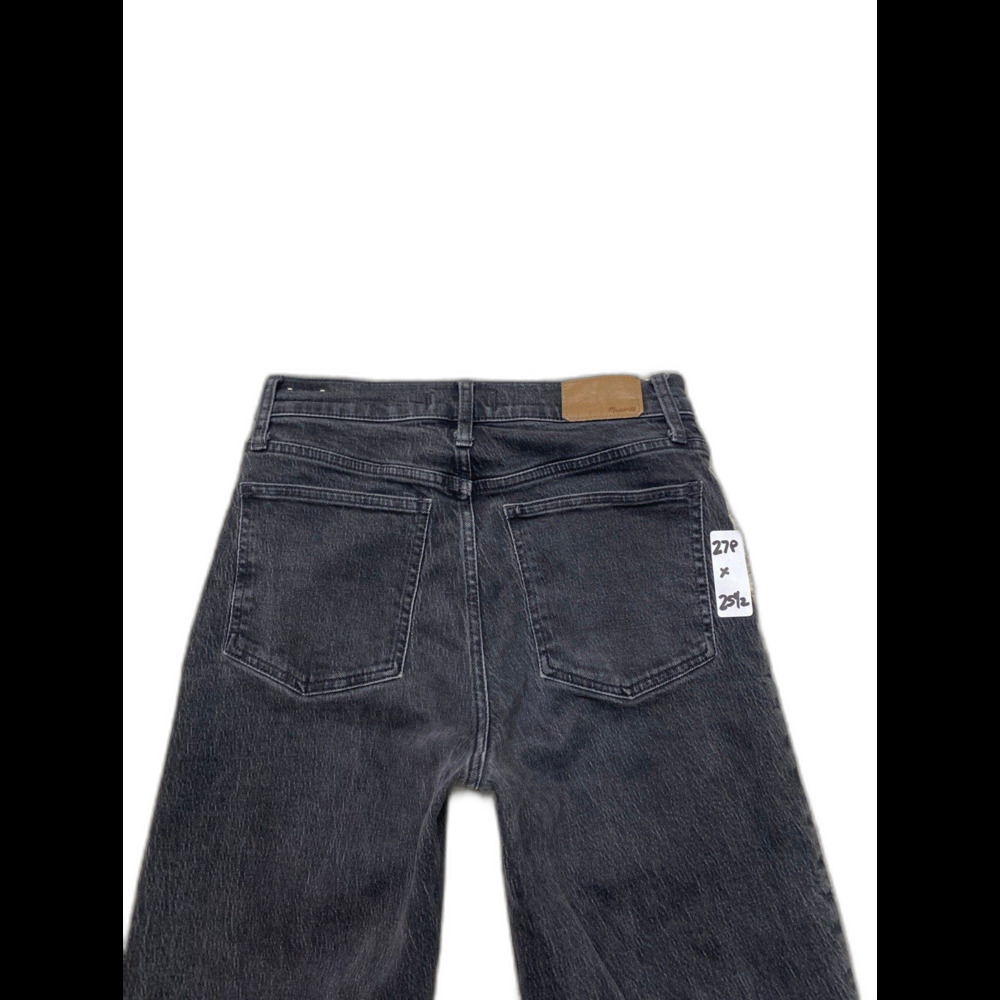 Madewell The Perfect Vintage Wide Leg Crop Jeans 27 Petite Washed Black High R - Picture 5 of 9